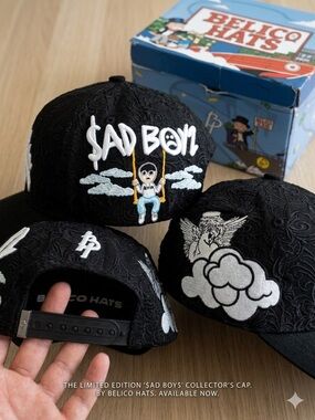 Men’s Sad Boys" Embroidered cap Dandy hats